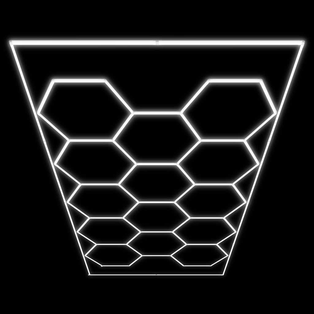 ENSEMBLE DE PLAFONDS HEXAGONAUX À DEL RÉF. 54805