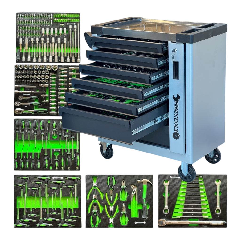 Carrello attrezzi 8 cassetti 6 pieni