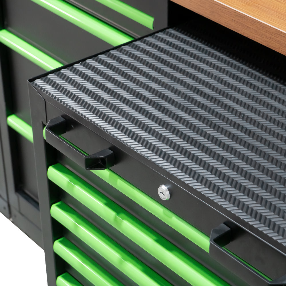 SET DI MOBILI COMPONIBILI PER OFFICINA (18 PEZZI) + SET DI 4 MODULI DI UTENSILI IN CARBONIO EVA