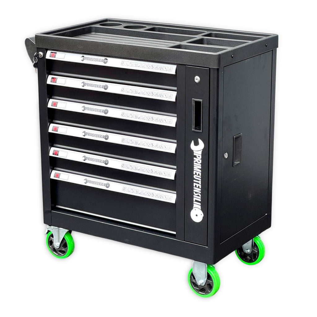 Carrello attrezzi 5 cassetti pieni PrimeUtensili