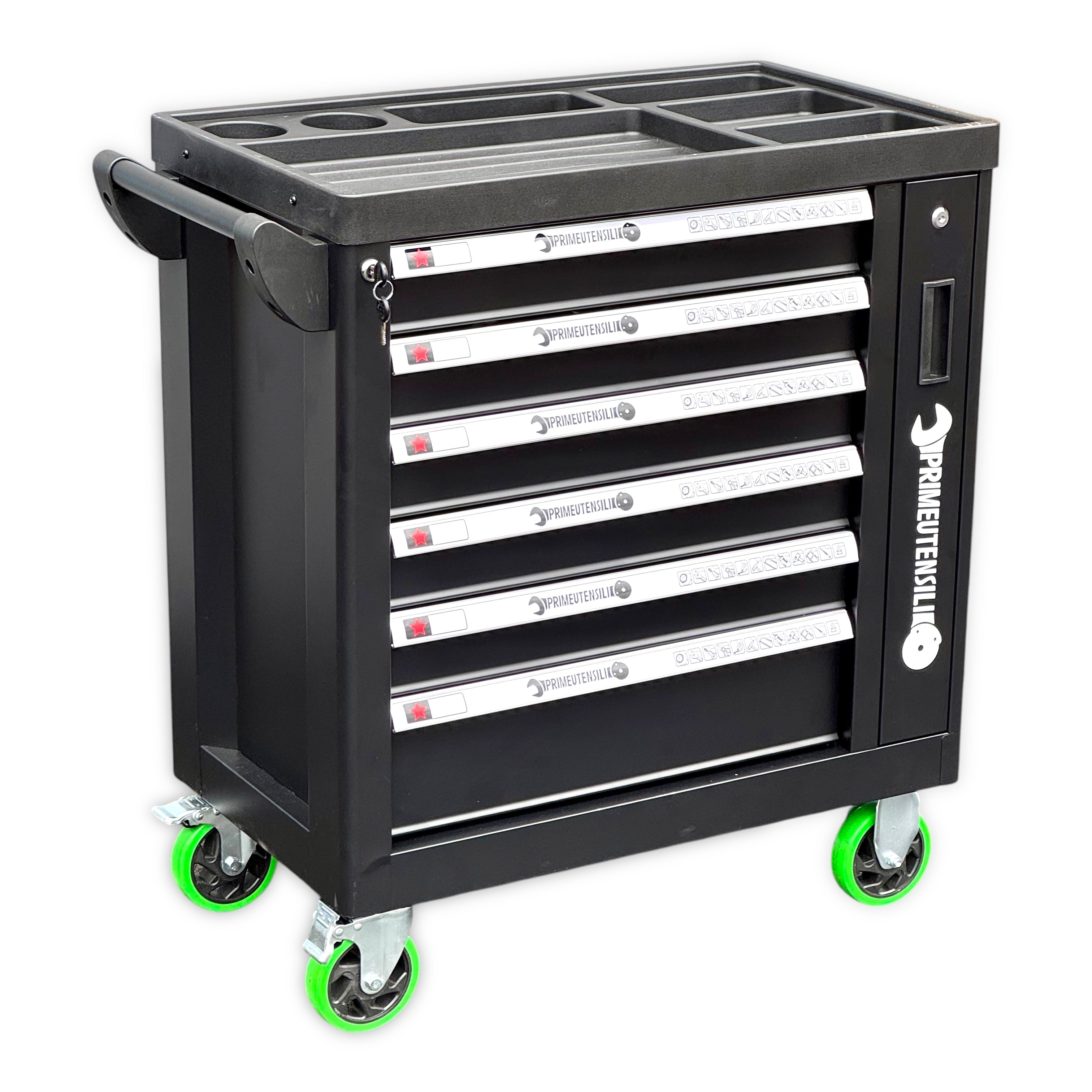 Carrello attrezzi 5 cassetti pieni PrimeUtensili