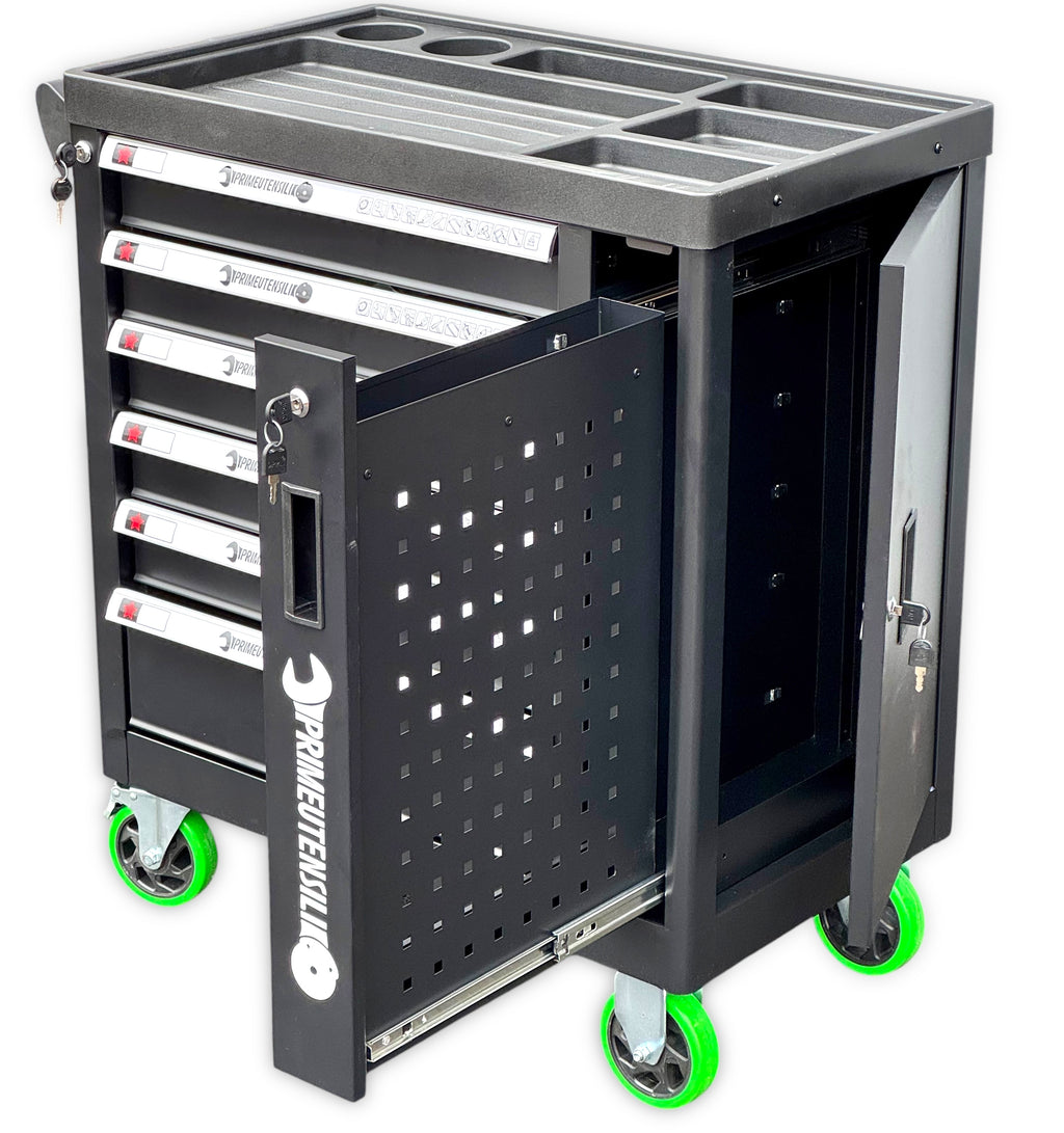 Carrello attrezzi 5 cassetti pieni PrimeUtensili