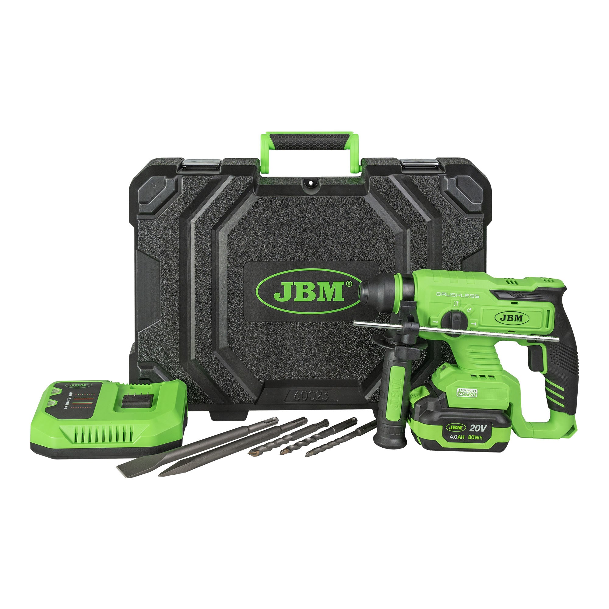 MARTELLO PERFORATORE BRUSHLESS A BATTERIA CON CUSTODIA RIF.60023C